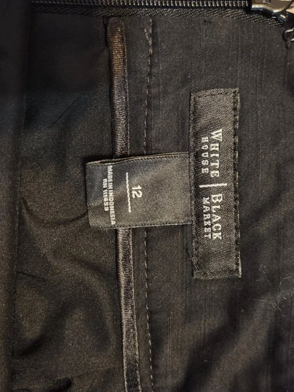 White House Black Market Casual Black Skirt Size 12